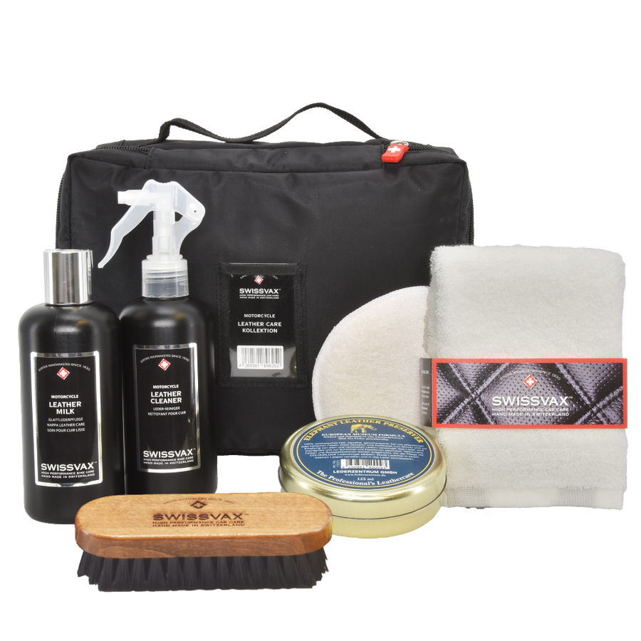 Motorcycle Leather Care Collection πλήρης φροντίδα δέρματος μοτοσυκλέτας
